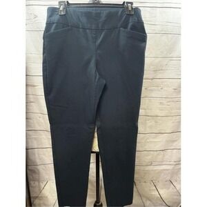 Van Heusen Womens Black Stretch Pants Size 10 Regular‎ Pull On